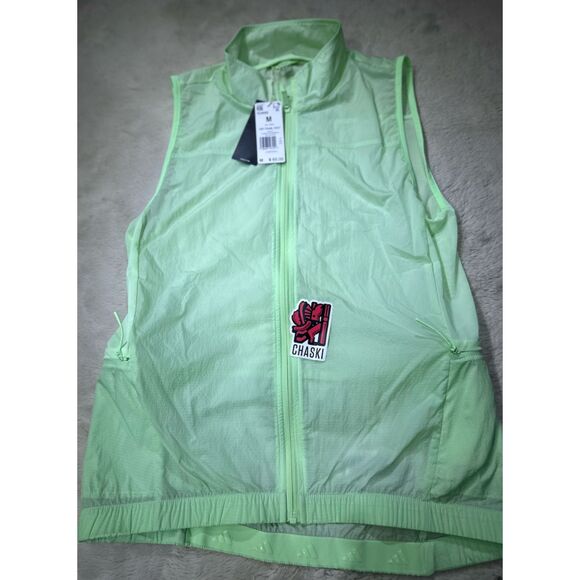 Adidas Vest Mens Medium HIIT Training Vest Green Full-Zip running train - Picture 1 of 6